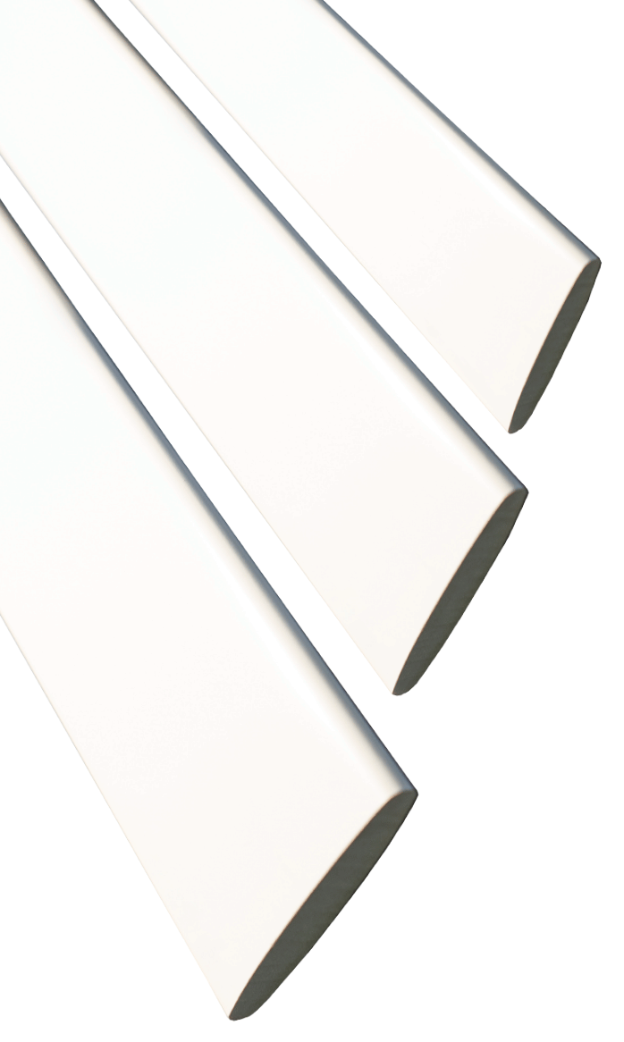 Acadia Living shutters can be ordered with louver sizes of 2-1/2, 3-1/2 and 4-1/2 inches, which look and view suits your window size best.